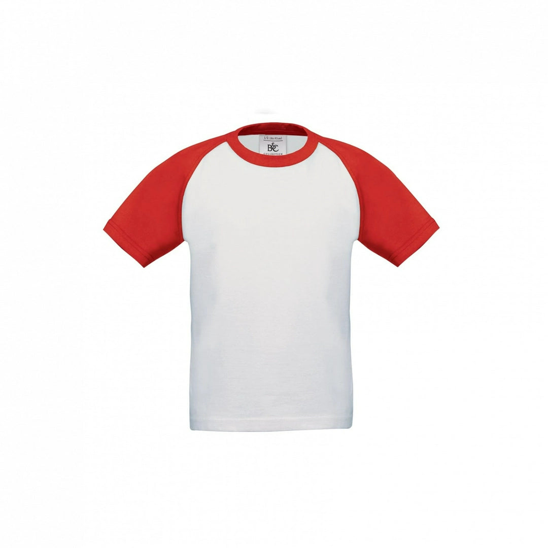 B&C TK350 Kids Short Sleeve Baseball T-Shirt - COOZO