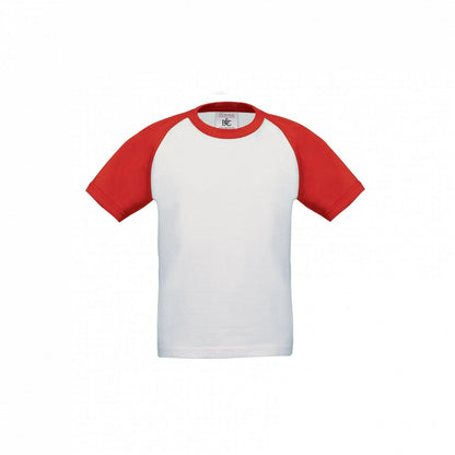 B&C TK350 Kids Short Sleeve Baseball T-Shirt - COOZO