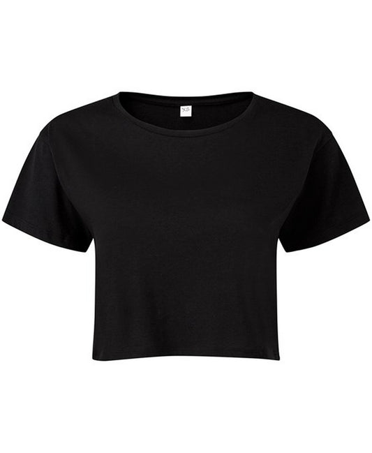 Women's TriDri? crop top-BLKXS