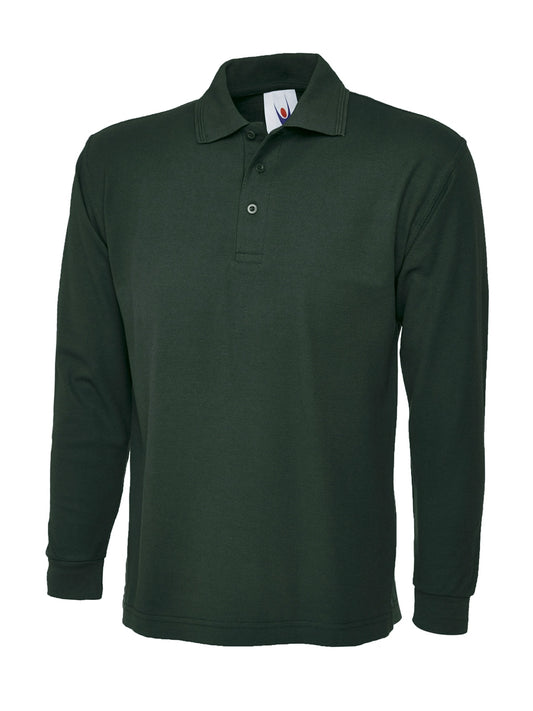 Uneek Clothing UC113 Long Sleeve Polo Shirt - COOZO