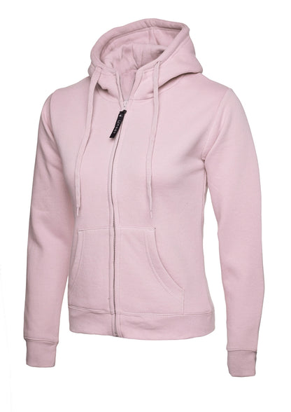 Uneek Clothing UC505 Ladies Classic Full Zip Hooded Sweatshirt - COOZO