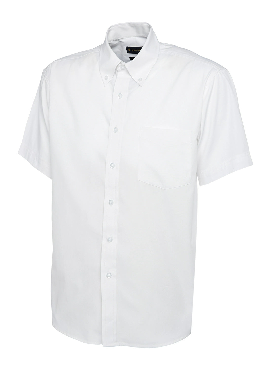 Uneek Clothing UC702 Mens Pinpoint Oxford Half Sleeve Shirt - COOZO