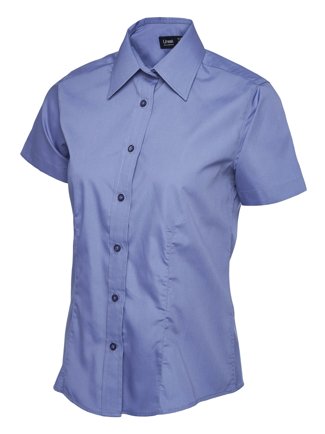 Uneek Clothing UC712 Ladies Poplin Short Sleeve Shirt - COOZO