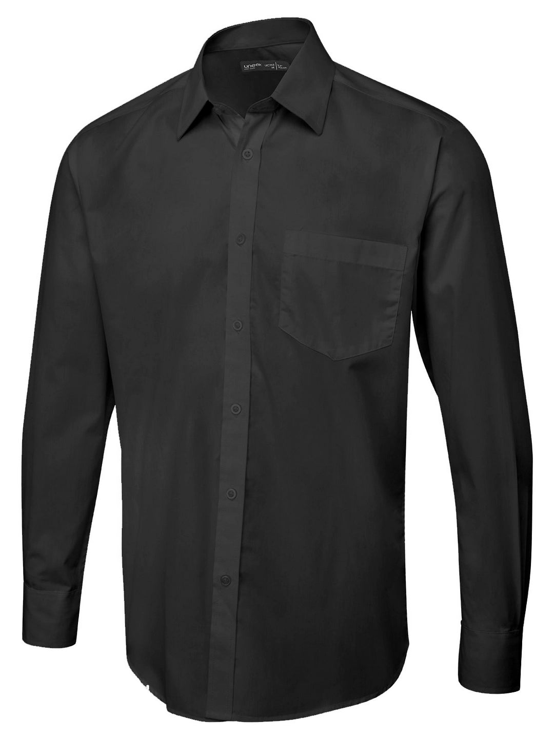 Uneek Clothing UC713 Men's Long Sleeve Poplin Shirt - COOZO