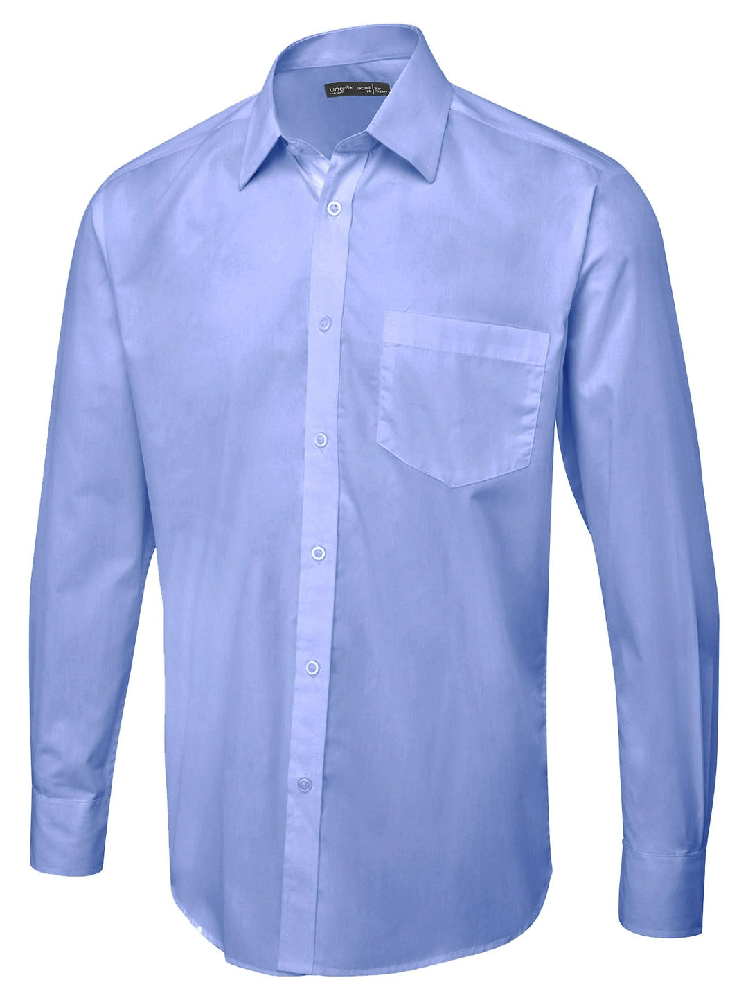 Uneek Clothing UC713 Men's Long Sleeve Poplin Shirt - COOZO