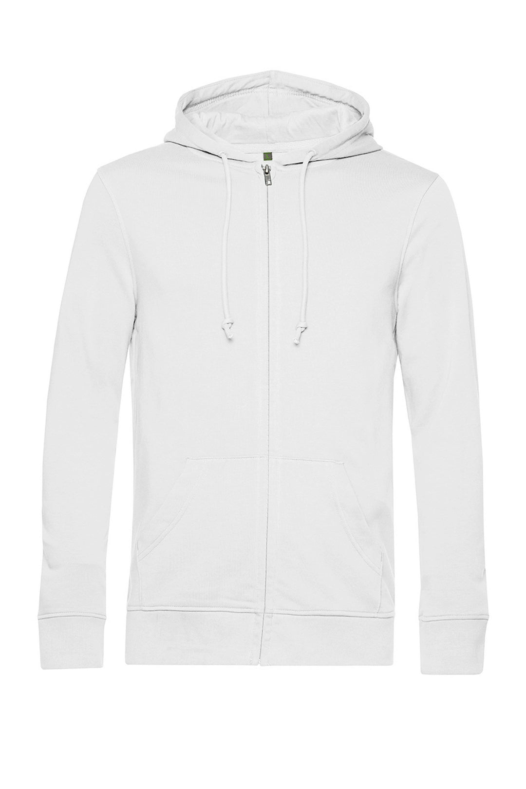 B&C WU35B Mens Organic Zipped Hoodie - COOZO