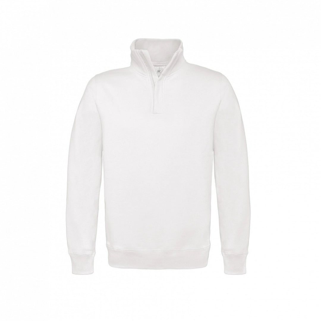 B&C WUI22 ID.004 Cotton Rich 1/4 Zip Sweatshirt - COOZO