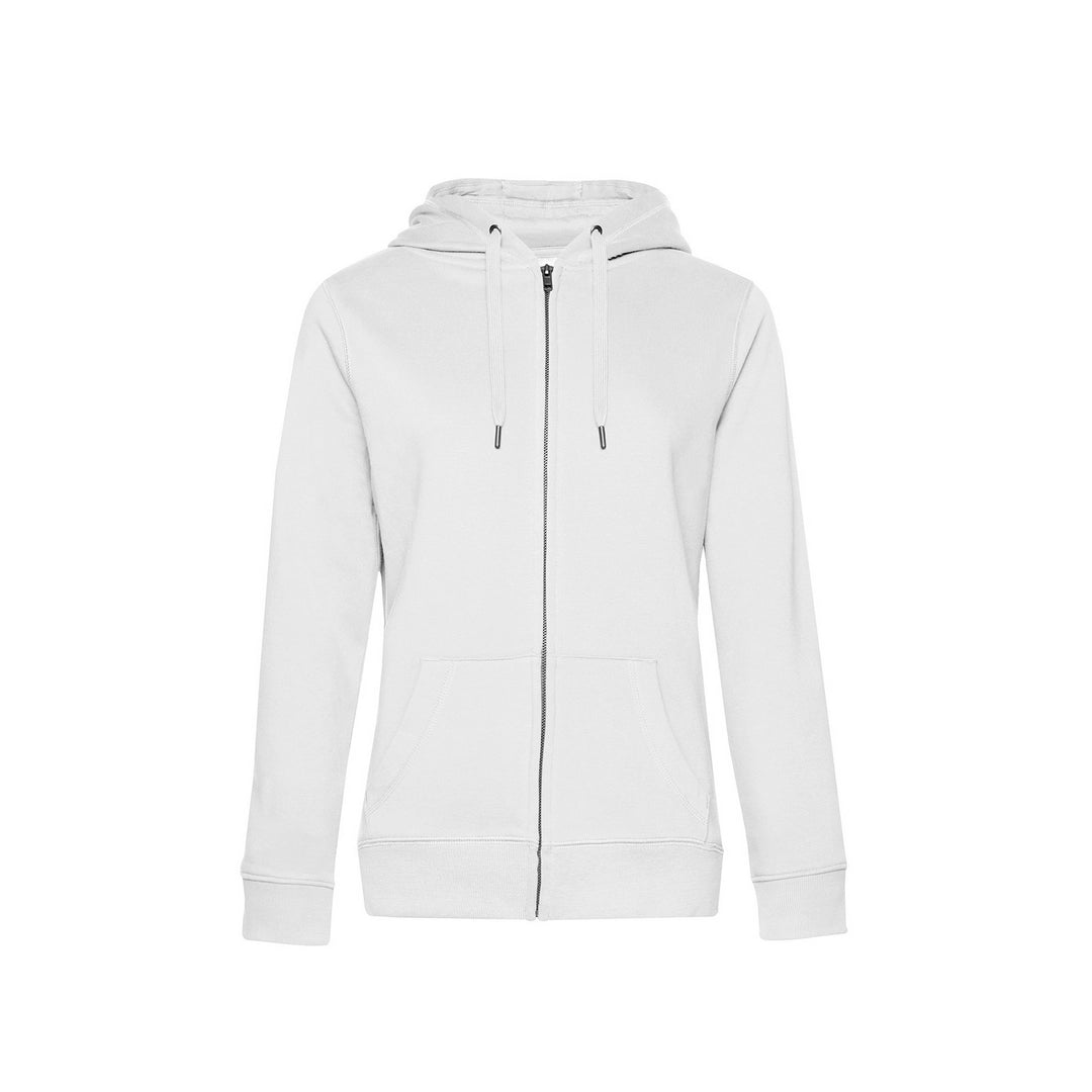 B&C WW03Q Ladies Queen Zipped Hooded Sweatshirt - COOZO
