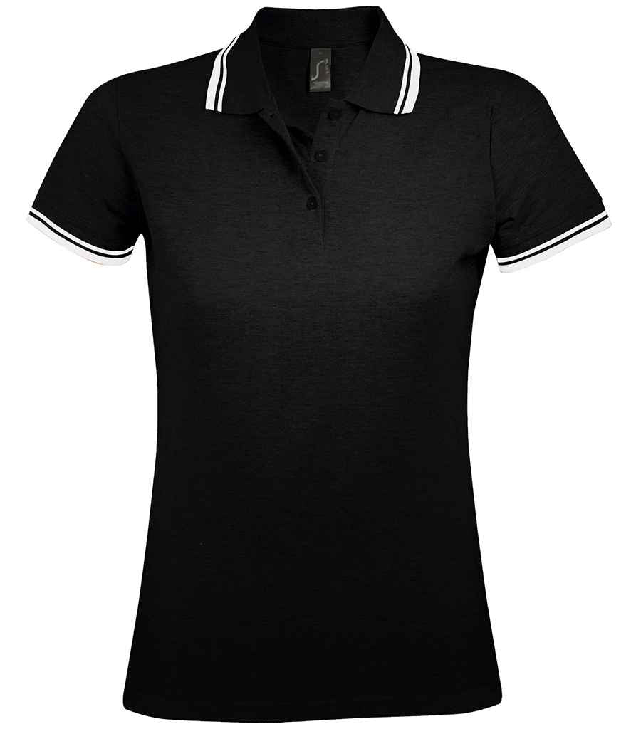 SOL'S Ladies Pasadena Tipped Cotton Piqu Polo Shirt - COOZO