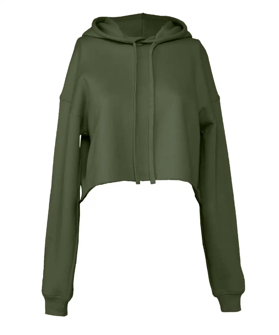 COOZO-Women's Cropped Fleece Hoodie (BE7502)