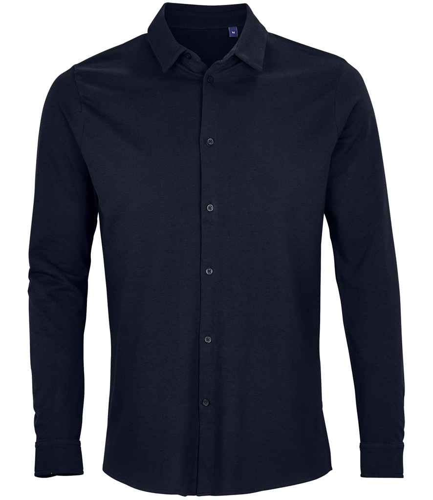 Neoblu 03777 Basile Organic Cotton Long Sleeve Piqu¨¦ Shirt - COOZO