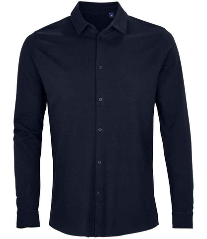 Neoblu 03777 Basile Organic Cotton Long Sleeve Piqu¨¦ Shirt - COOZO