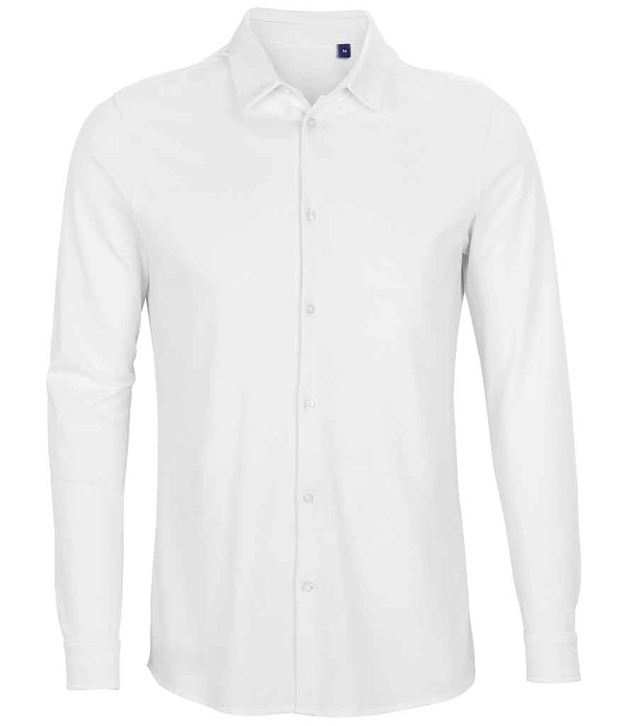 Neoblu 03777 Basile Organic Cotton Long Sleeve Piqu¨¦ Shirt - COOZO
