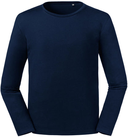 Russell 100M Pure Organic Shaped fit Long Sleeved T-Shirt 160gsm - COOZO
