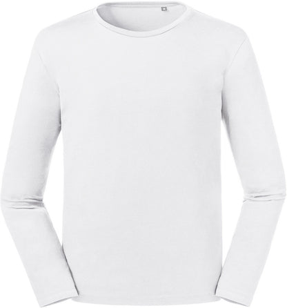 Russell 100M Pure Organic Shaped fit Long Sleeved T-Shirt 160gsm - COOZO