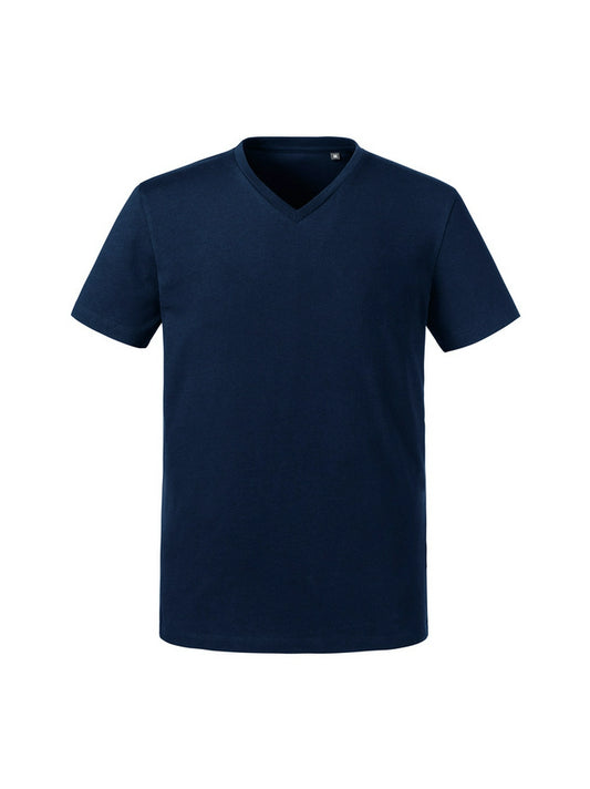 Russell 103M Contemporary shaped fit Men's V-Neck T - COOZO