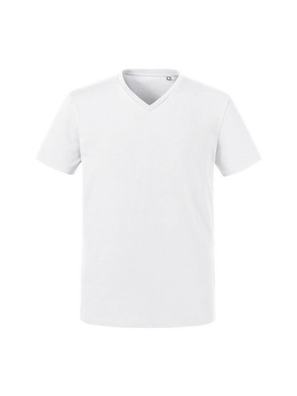 Russell 103M Contemporary shaped fit Men's V-Neck T - COOZO