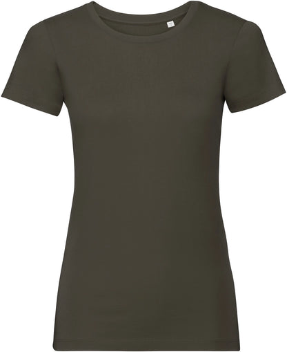 Russell 108F Pure Organic T-Shirt 160gsm Ladies - COOZO