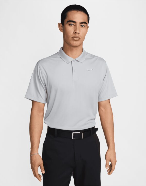 Nike DH0822 Dri-FIT Victory Solid Polo (LC) Ribbed collar 100% Polyester Breathable sweat-wicking fabric - COOZO