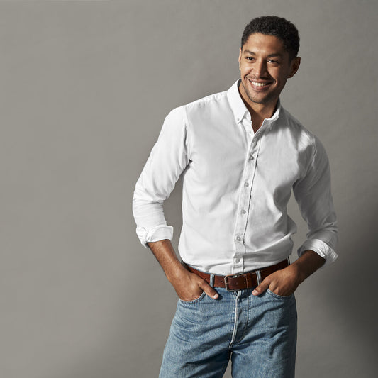 COOZO-Oxford Slim fit Man