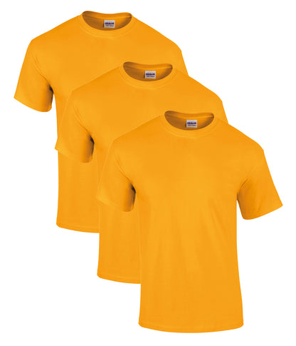 Gildan 2000 Unisex Ultra Cotton Crew Necked T-Shirt 205gsm 100% Cotton (pack of 3) - COOZO