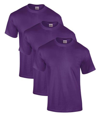 Gildan 2000 Unisex Ultra Cotton Crew Necked T-Shirt 205gsm 100% Cotton (pack of 3) - COOZO