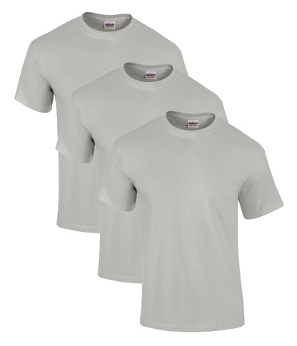 Gildan 2000 Unisex Ultra Cotton Crew Necked T-Shirt 205gsm 100% Cotton (pack of 3) - COOZO