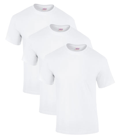 Gildan 2000 Unisex Ultra Cotton Crew Necked T-Shirt 205gsm 100% Cotton (pack of 3) - COOZO