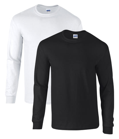 Gildan 2400 Ultra Cotton Long Sleeved T-Shirt 205gsm (pack of 2) - COOZO