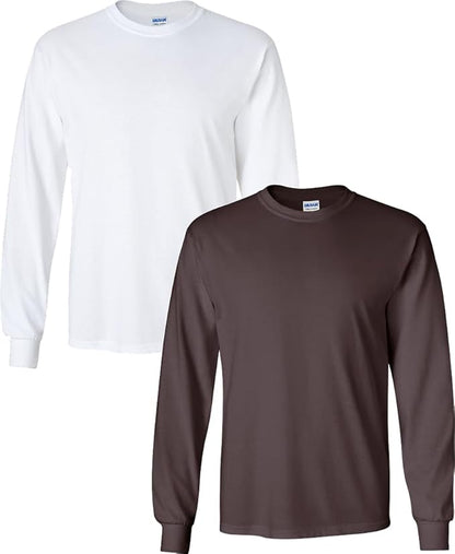 Gildan 2400 Ultra Cotton Long Sleeved T-Shirt 205gsm (pack of 2) - COOZO
