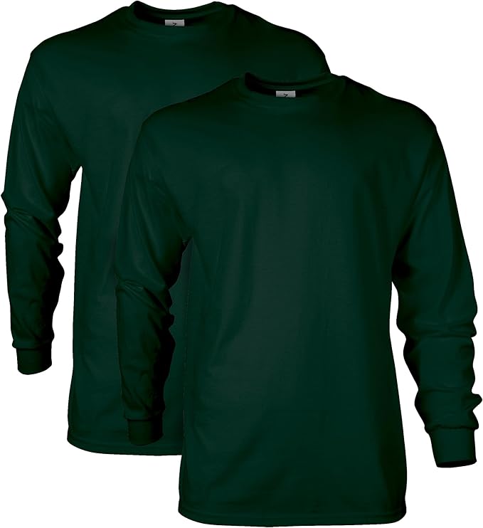Gildan 2400 Ultra Cotton Long Sleeved T-Shirt 205gsm (pack of 2) - COOZO