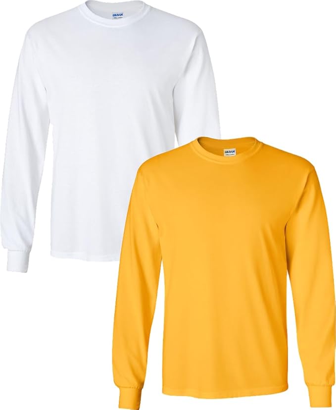 Gildan 2400 Ultra Cotton Long Sleeved T-Shirt 205gsm (pack of 2) - COOZO