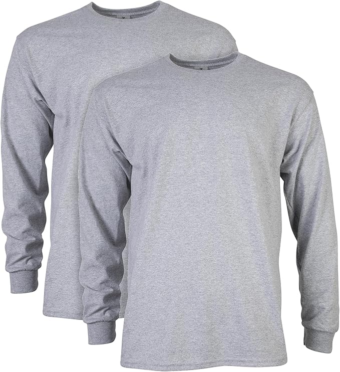 Gildan 2400 Ultra Cotton Long Sleeved T-Shirt 205gsm (pack of 2) - COOZO