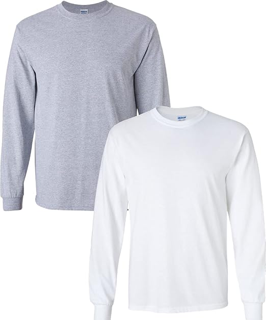 Gildan 2400 Ultra Cotton Long Sleeved T-Shirt 205gsm (pack of 2) - COOZO
