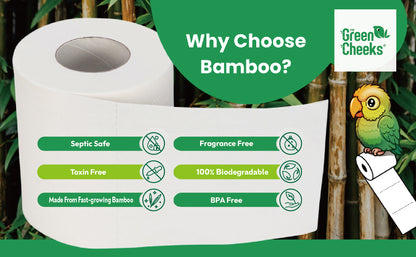 The Green Cheeks TGRNCKS Recycled Bamboo Toilet Paper