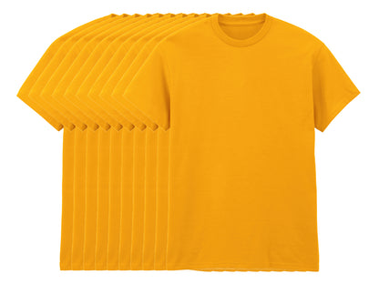 Gildan 5000 Pack of 10 Men's Heavy Cotton T-Shirts 180gsm - COOZO