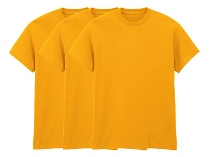 Gildan 5000 Pack of 3 Men's Heavy Cotton T-Shirts 180gsm - COOZO