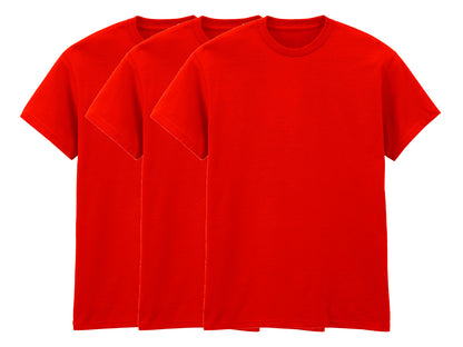 Gildan 5000 Pack of 3 Men's Heavy Cotton T-Shirts 180gsm - COOZO
