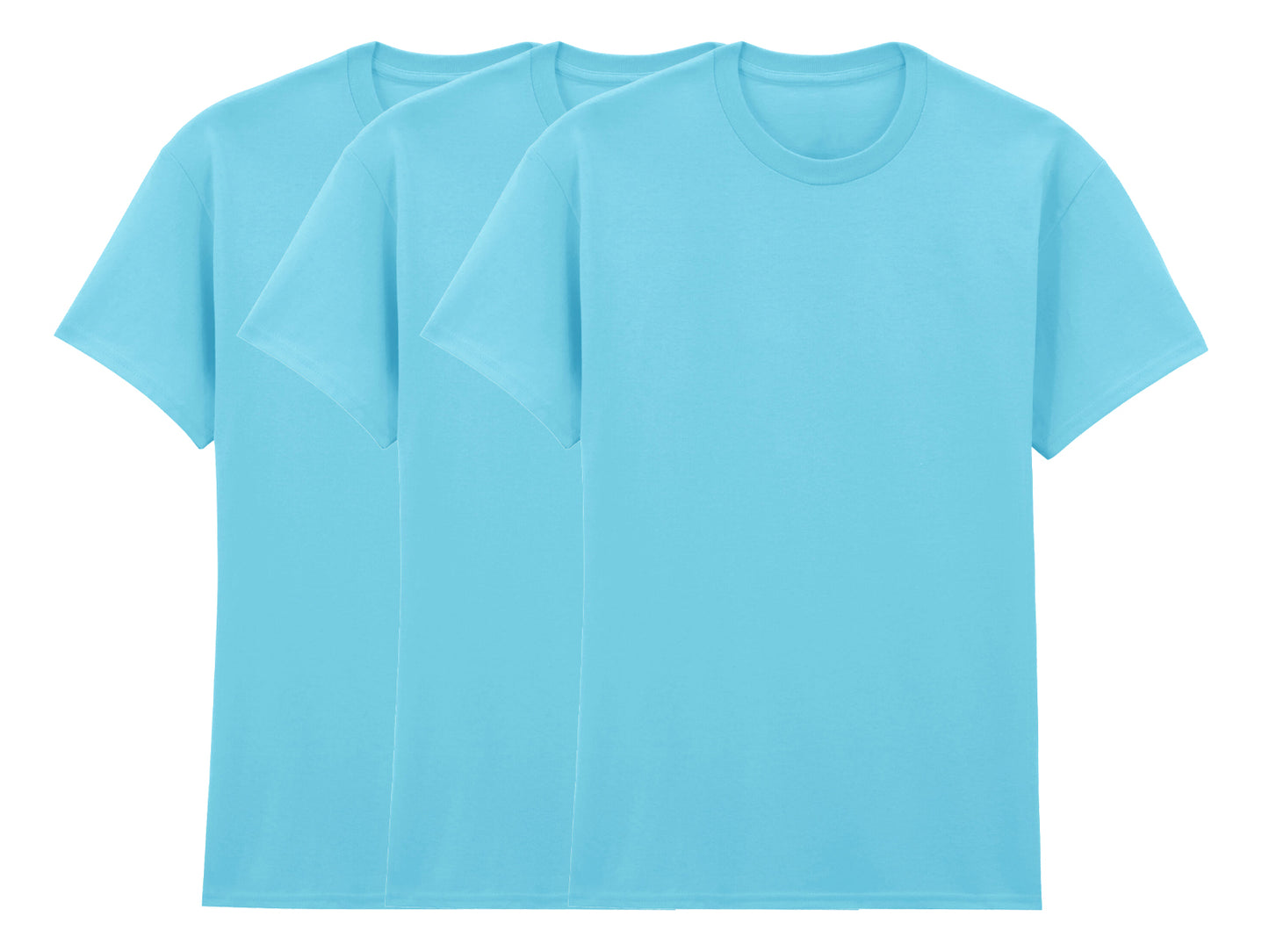 Gildan 5000 Pack of 3 Men's Heavy Cotton T-Shirts 180gsm - COOZO
