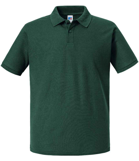 Russell 570M Classic fit Authentic Eco Piqu Polo Shirt Ribbed collar and cuffs - COOZO