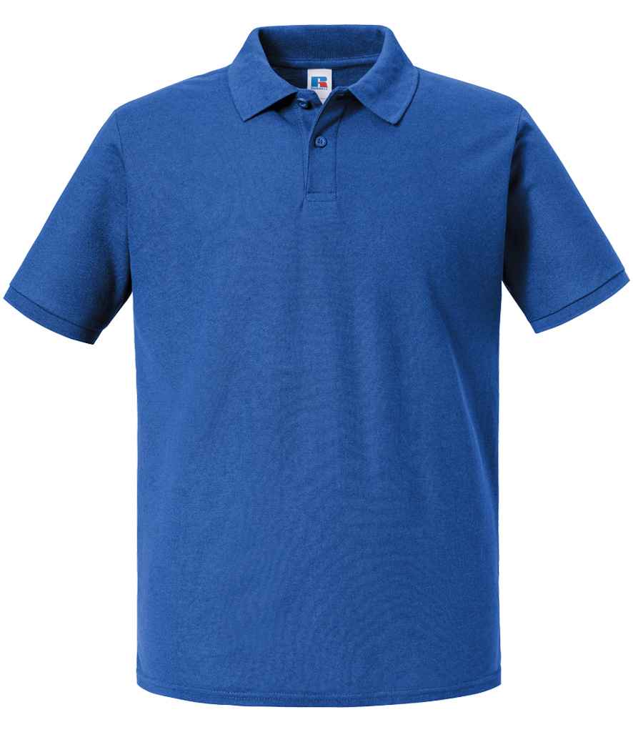 Russell 570M Classic fit Authentic Eco Piqu Polo Shirt Ribbed collar and cuffs - COOZO