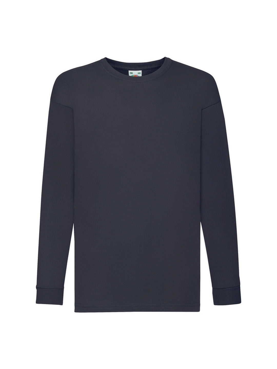 Fruit Of The Loom 61007 Valueweight Long Sleeved T-Shirt 165gsm Kids 100% Cotton - COOZO