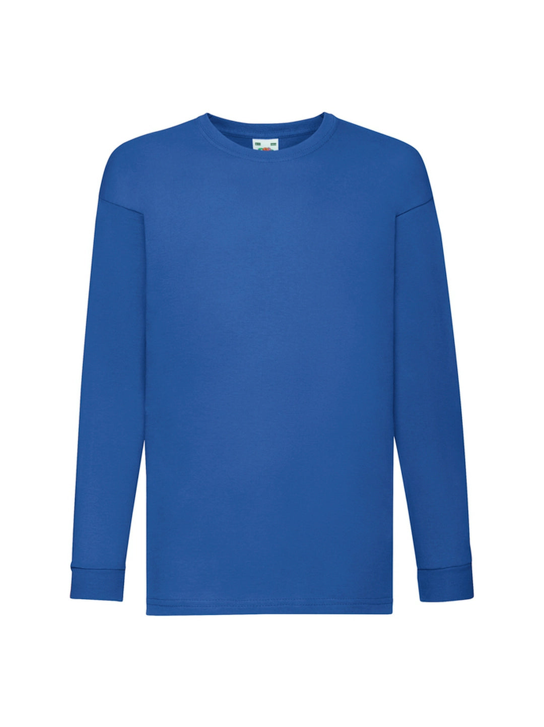 Fruit Of The Loom 61007 Valueweight Long Sleeved T-Shirt 165gsm Kids 100% Cotton - COOZO