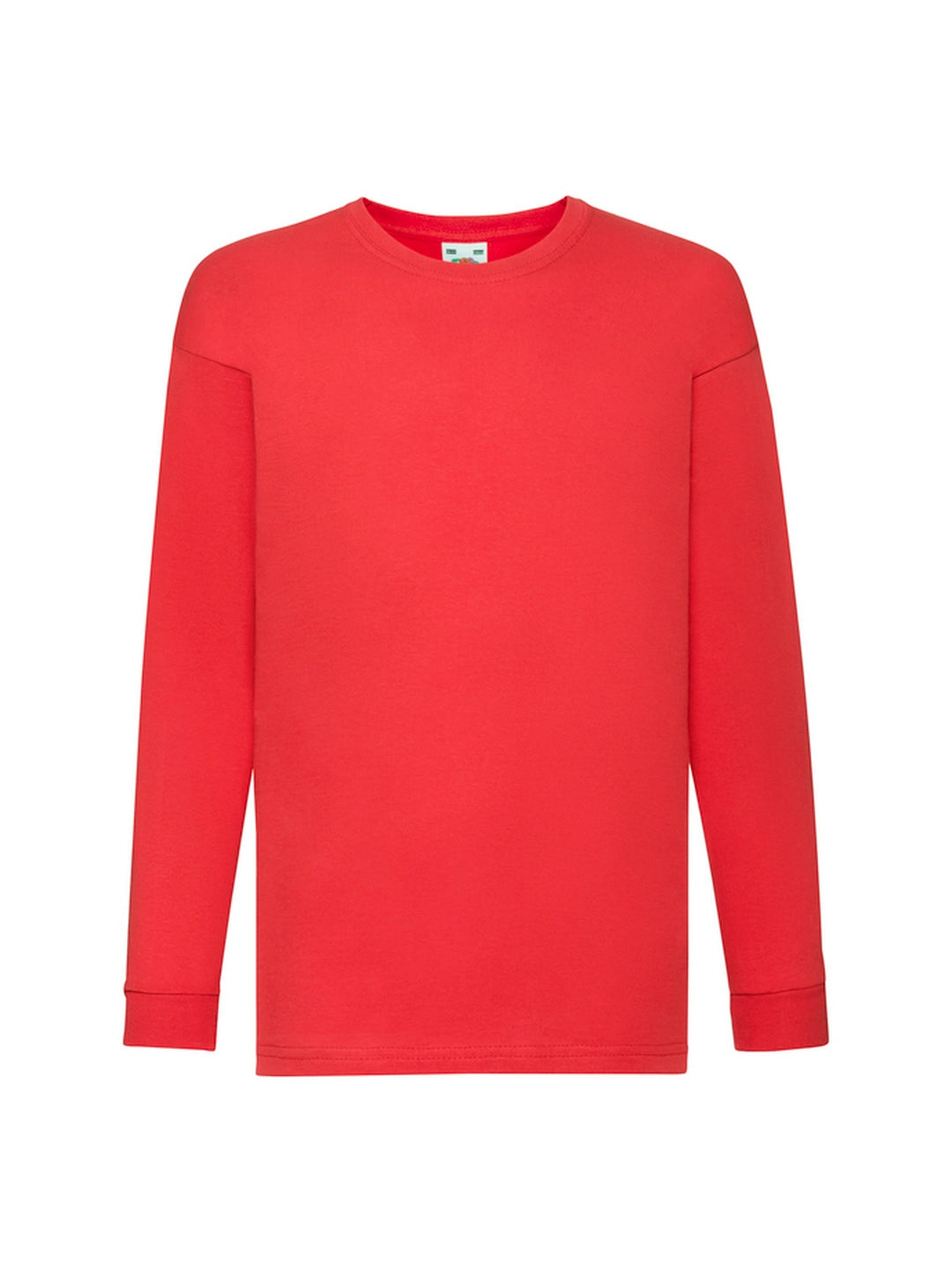 Fruit Of The Loom 61007 Valueweight Long Sleeved T-Shirt 165gsm Kids 100% Cotton - COOZO