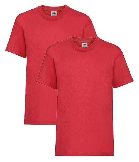 Fruit Of The Loom 61033 Valueweight T-Shirt Kids 100% Cotton (Pack of 2) - COOZO