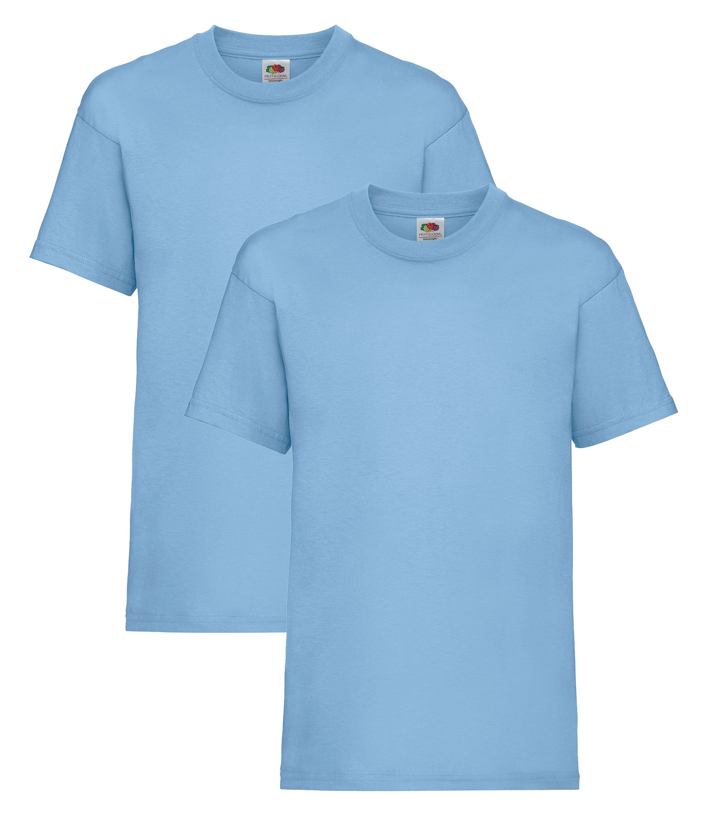Fruit Of The Loom 61033 Valueweight T-Shirt Kids 100% Cotton (Pack of 2) - COOZO