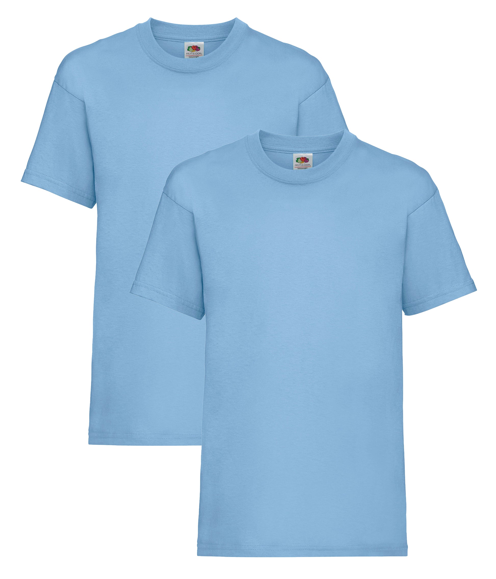 Fruit Of The Loom 61033 Valueweight T-Shirt Kids 100% Cotton (Pack of 2) - COOZO
