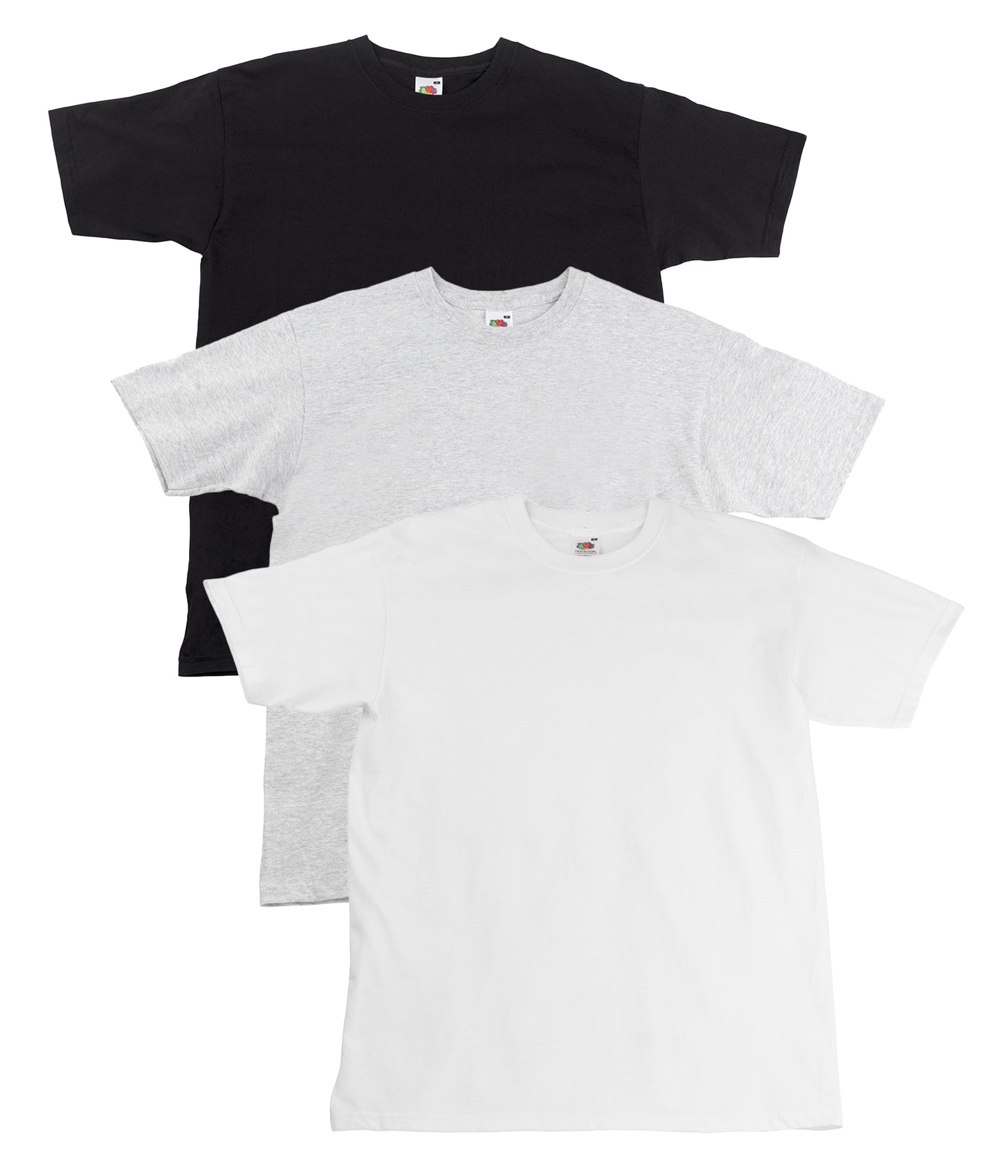 Fruit Of The Loom 61044 Unisex Super Premium Crew Necked T-Shirt 205gsm 100% Cotton - COOZO