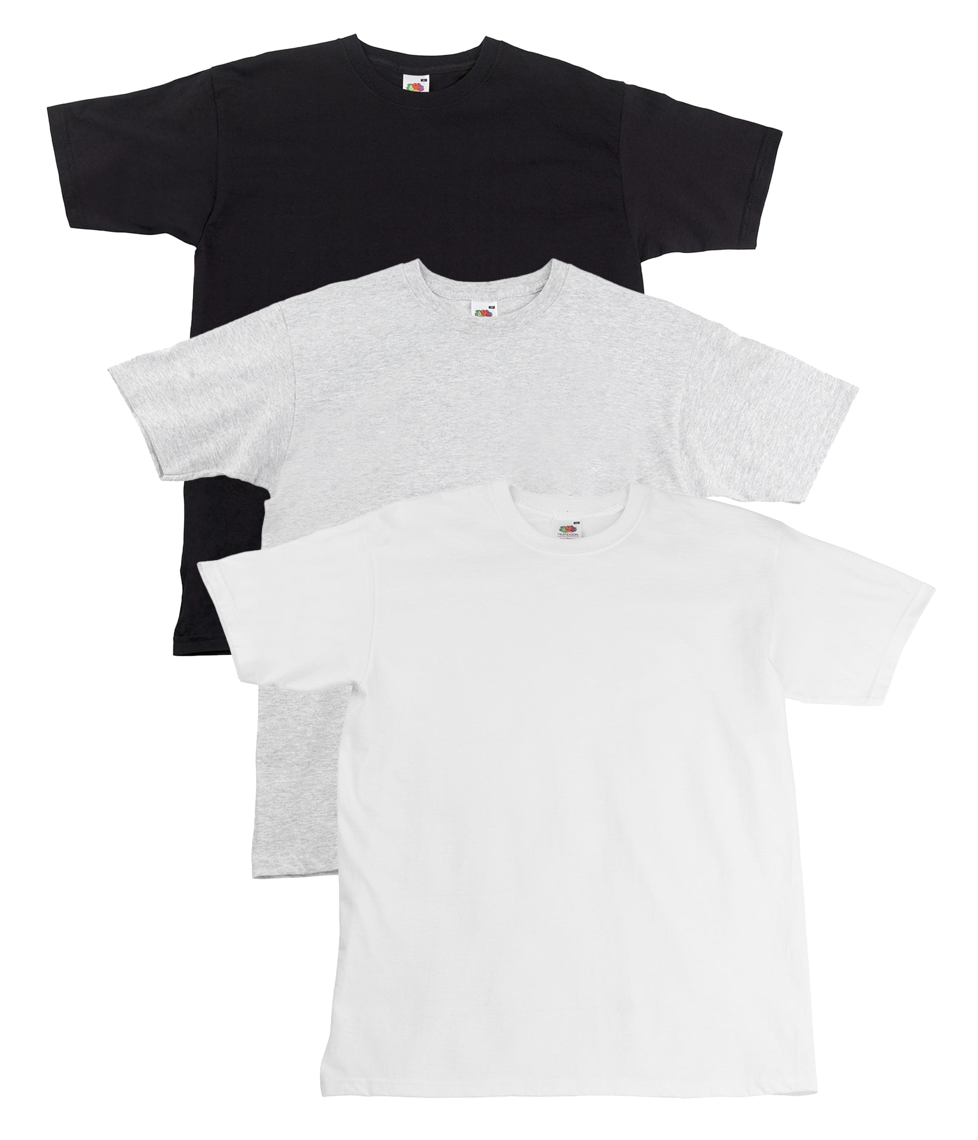 Fruit Of The Loom 61044 Unisex Super Premium Crew Necked T-Shirt 205gsm 100% Cotton - COOZO
