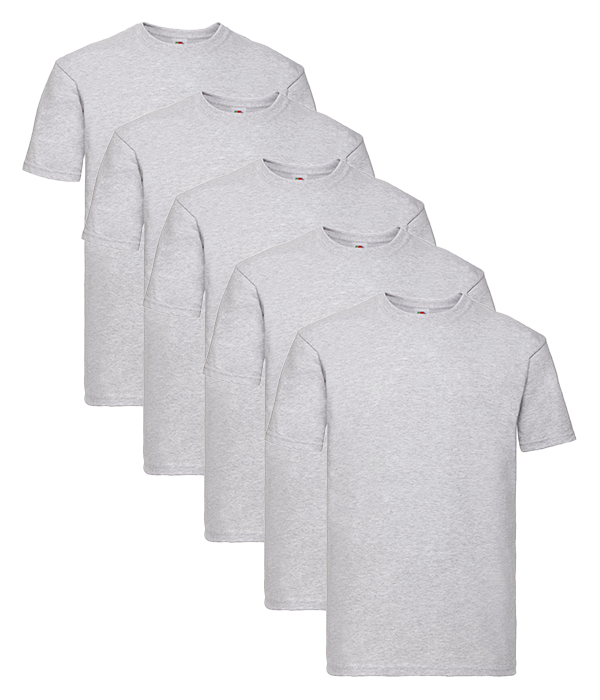 Fruit Of The Loom 61044 Adult Super Premium T 5 pack - COOZO